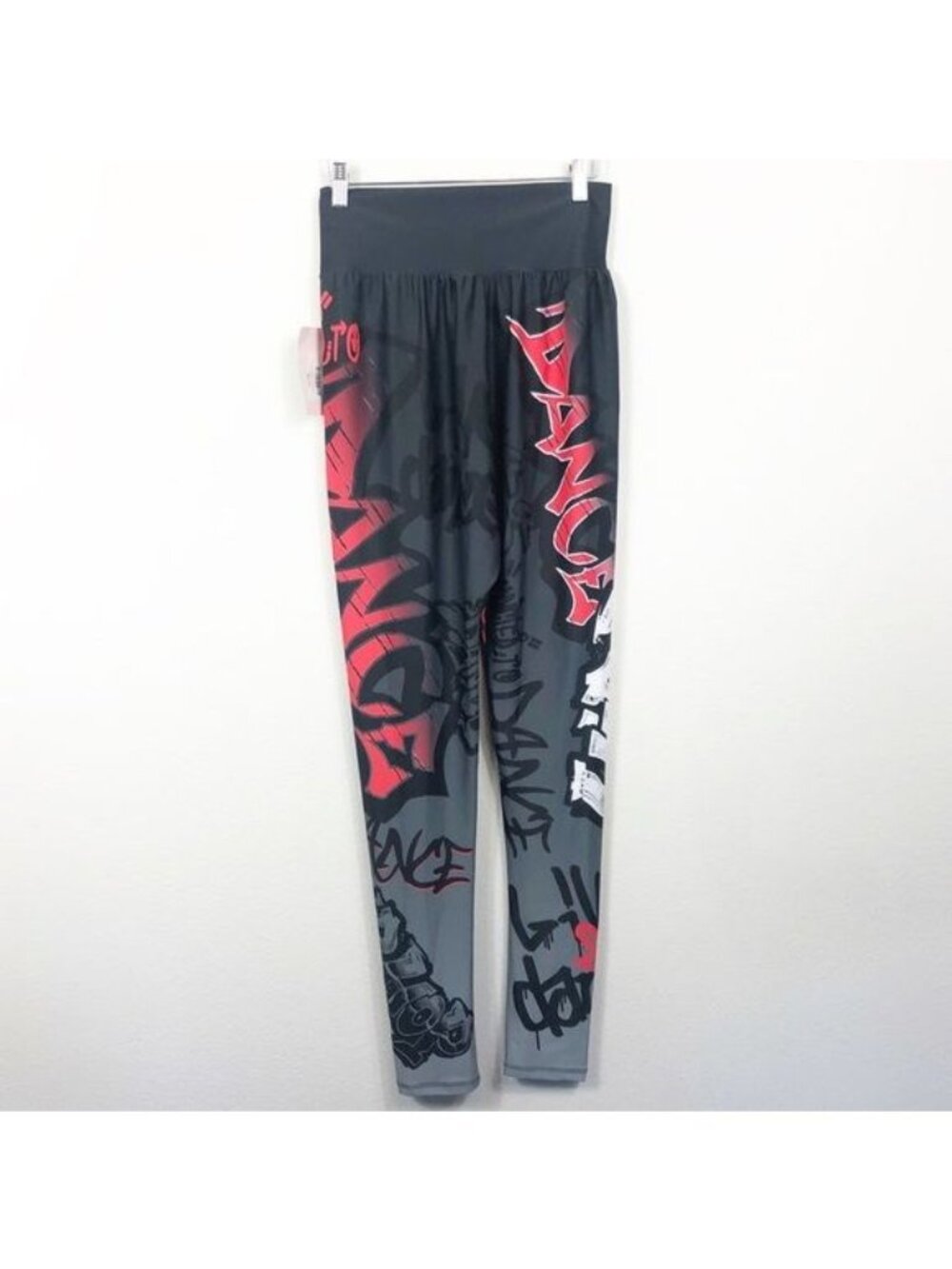 Gia Mia Hip Hop Dance Jogger Graffiti Spray Paint Pant Size Medium NWT - Picture 6 of 14